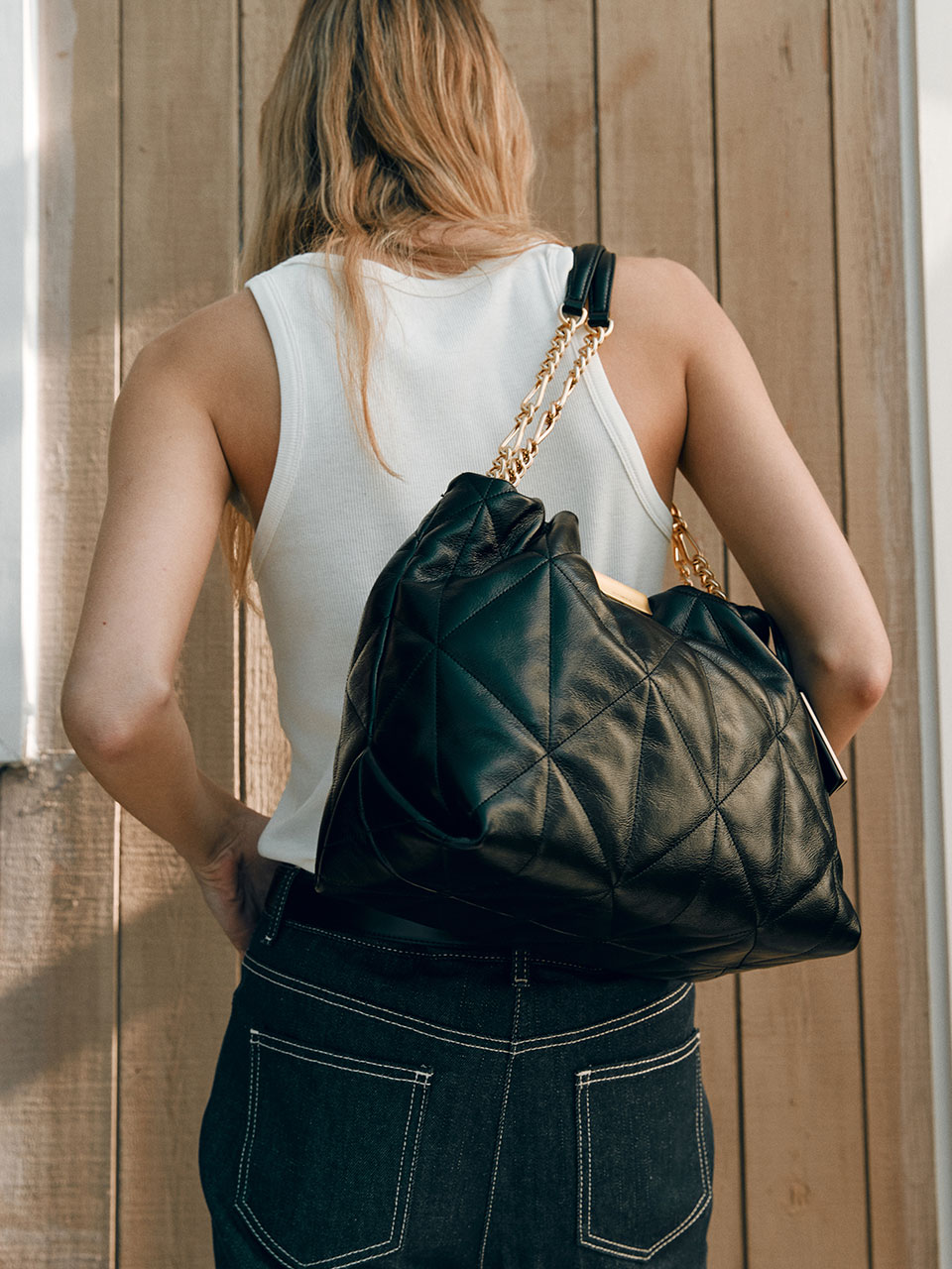 韓國 JOY GRYSON - Glam Shoulder Bag Large (2color)